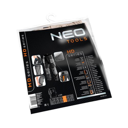 NEO TOOLS Pantalone radne sive- L/52 slika 2