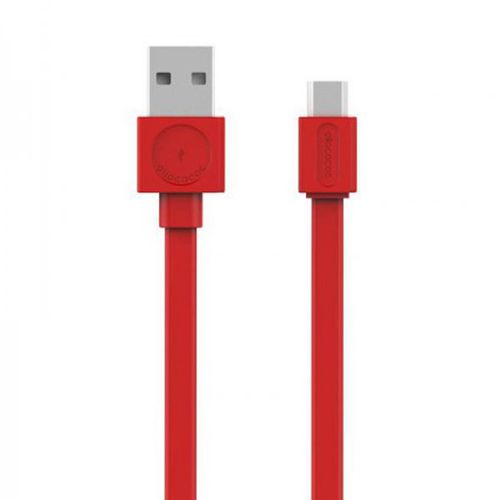 ALLOCACOC Flat USB kabl microUSB, duž1,5m, crveni 10452RD/USBMBC slika 1