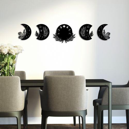 Wallity Metalna zidna dekoracija, The Phases Of The Moon slika 2