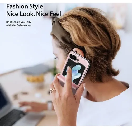 DUX DUCIS Bril – kožna maska ​​za Samsung Galaxy Z Flip5 5G pink slika 6