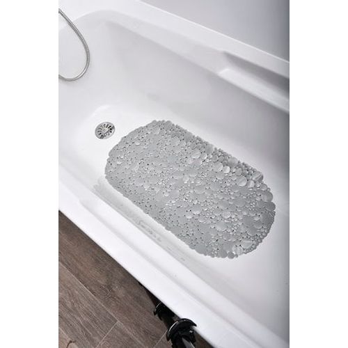 TENDANCE Podloga za kadu Bubbles 69x36cm Siva slika 1