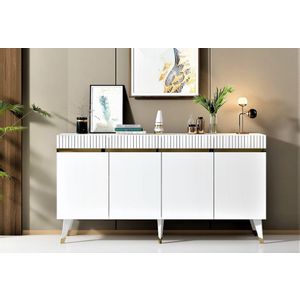 Defne - White, Gold White
Gold Console