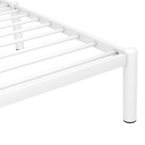 Okvir za krevet bijeli metalni 160 x 200 cm slika 15