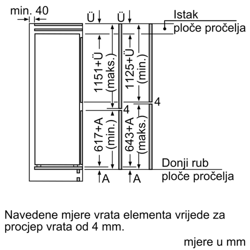 Bosch ugradbeni hladnjak KIS87AFE0 slika 9