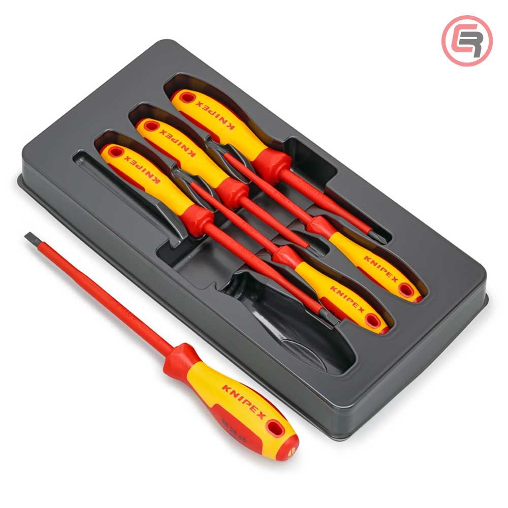 Knipex Garnitura Odvijača VDE 4 plosnata + 2 križna / 6 dijelni 1000V – 00 20 12 V01 slika 2