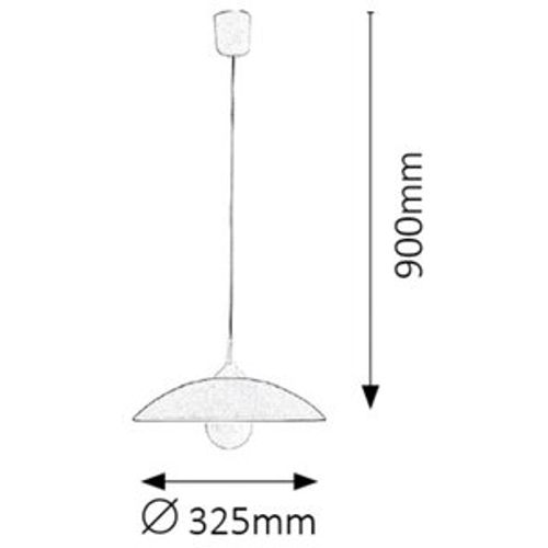 Rabalux Cupola Visilica D32,5cm,siva slika 2