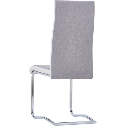 Konzolne blagovaonske stolice od tkanine 6 kom svjetlosive slika 23