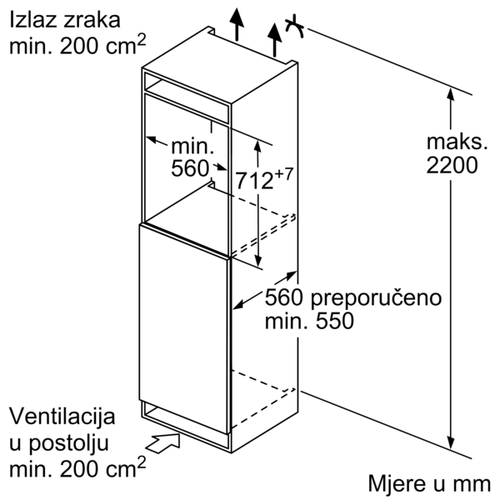 Bosch ugradbeni zamrzivač GIV11AFE0 slika 5