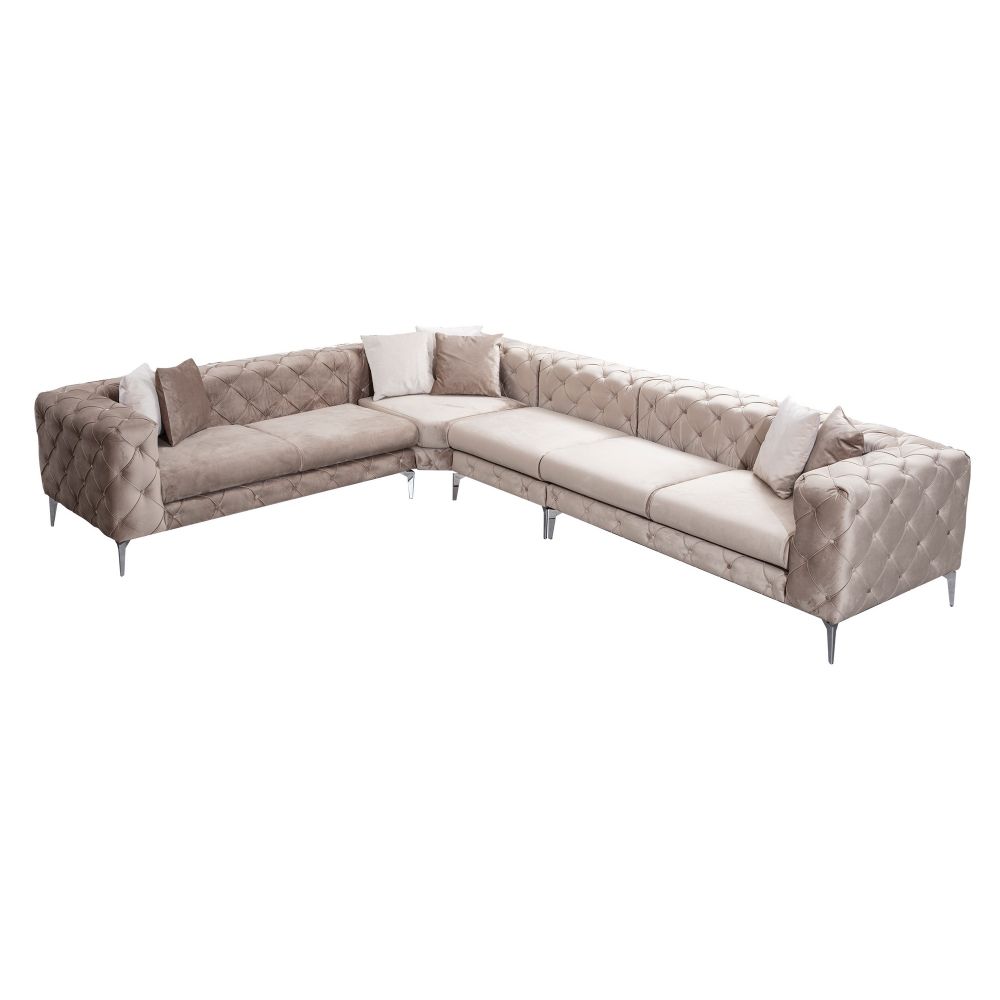 Como Ugaona Sofa Lijeva - Bež slika 6
