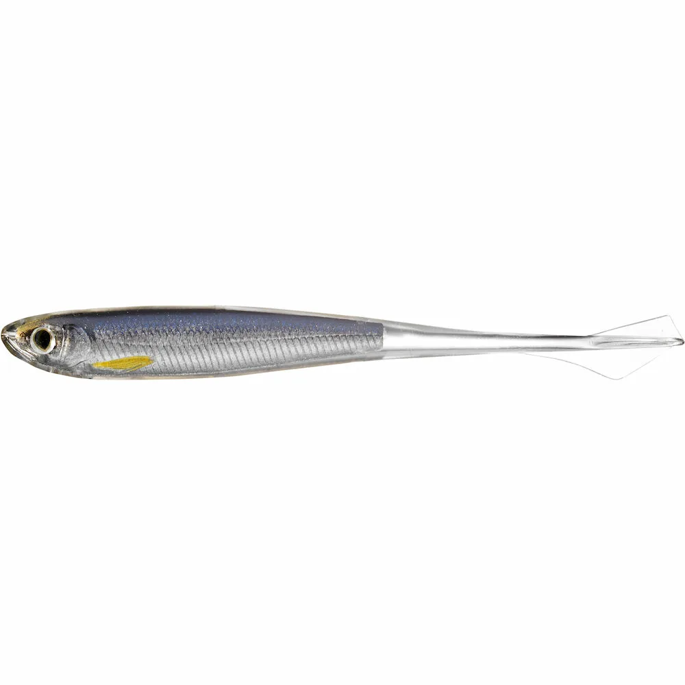 LiveTarget silikonska varalica Ghost Tail Minnow (Dropshot Bait) Silver Smoke 115mm 4kom (GTM115SK951) slika 1