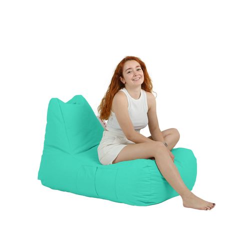 Atelier Del Sofa Vreća za sjedenje, Trendy Comfort Bed Pouf - Turquoise slika 8