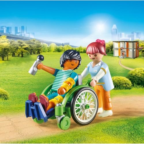 Playset Playmobil City Life Patient in Wheelchair 20 Dijelovi slika 2