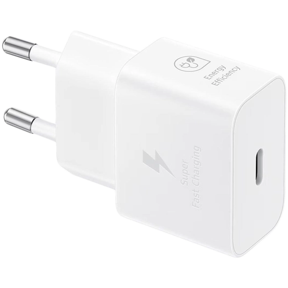 Samsung 25W Ultra Brzi USB-C Adapter za Punjenje Bijeli (uključen kabel) slika 1