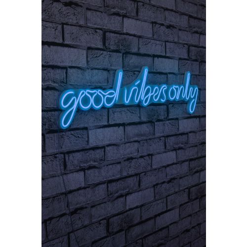 Wallity Good Vibes Only - Plava dekorativna plastična LED rasveta slika 3