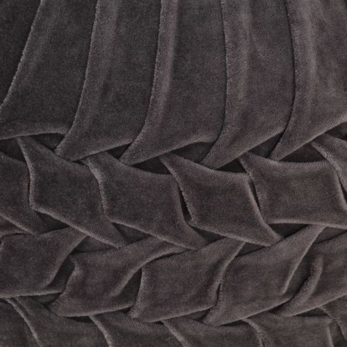 Tabure od pamučnog baršuna nabrani dizajn 40 x 30 cm antracit slika 11