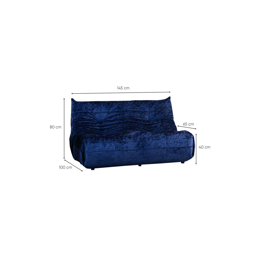 Dvosjed Sofa Bocek - Plava Boja slika 7
