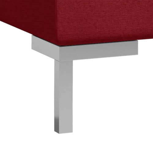 5-dijelni set sofa od tkanine crvena boja vina slika 22
