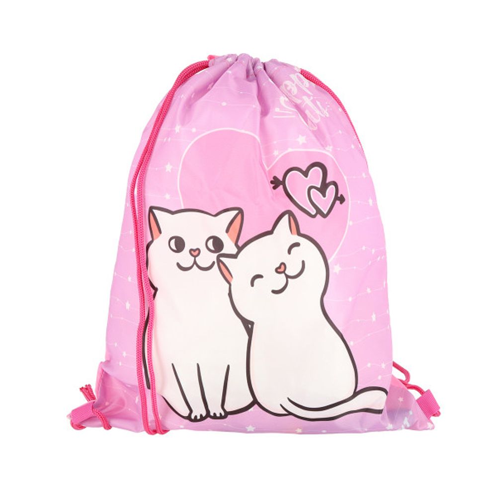 Spirit školski set ''HAPPY CAT'' COOL (školska torba + puna pernica + okrugla pernica + vreća za patike) –  (metalna kopča) slika 4
