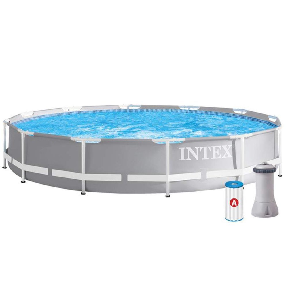 Intex bazen Prism Frame Premium - metalni okvir sa Filter Pumpom 366 cm x 76 cm  26712NP slika 1