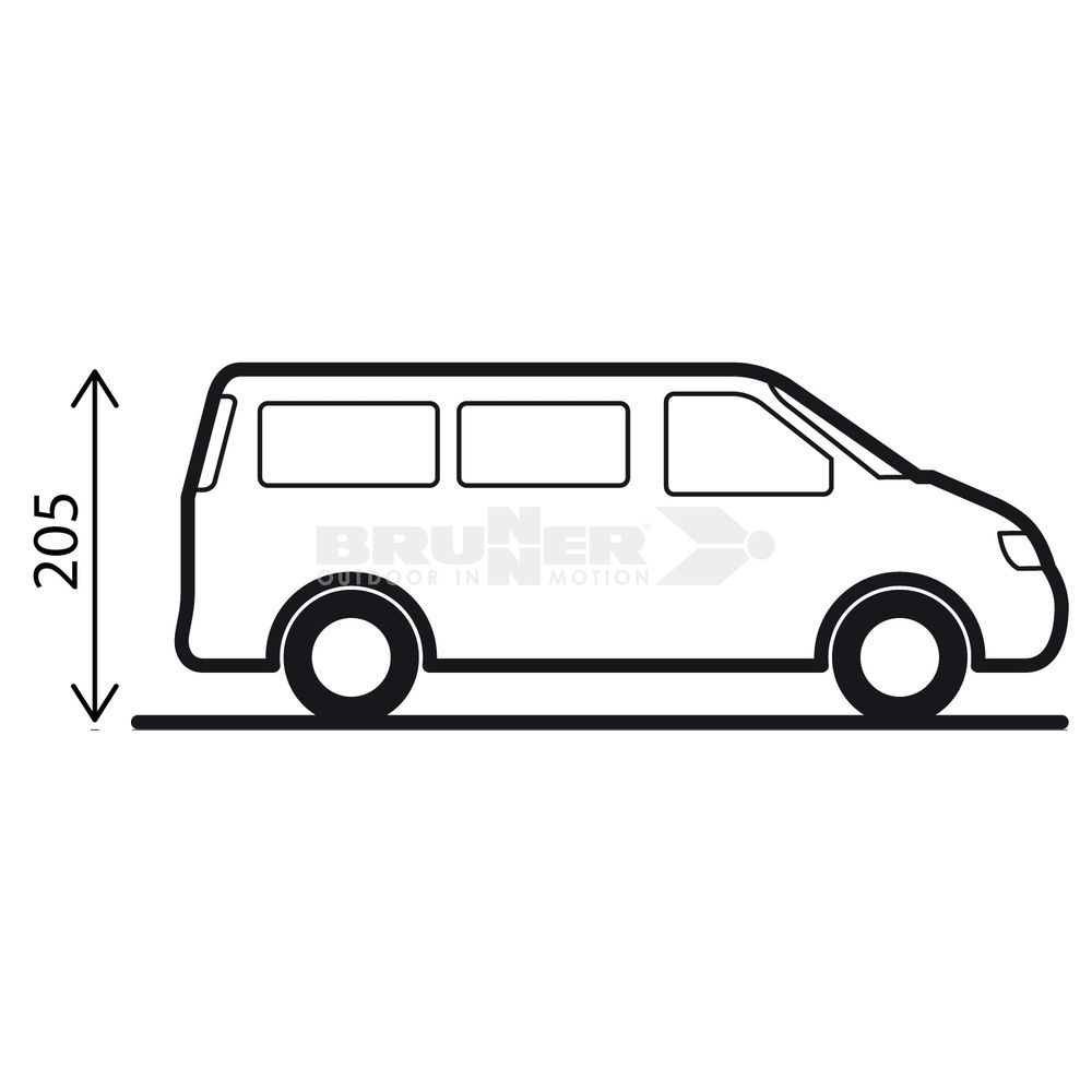 Brunner Šator Comet za zadnja vrata kombija VW T5/T6   slika 2