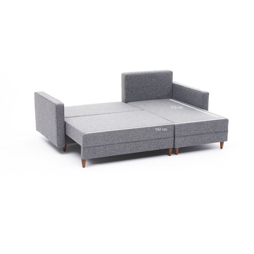 Aydam Right - Sivi Ugao Sofa-Krevet slika 8