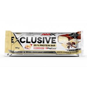 AMIX Exclusive Protein Bar 85 g Bela čokolada