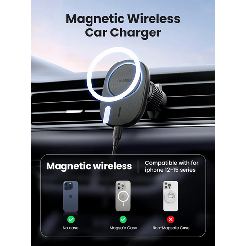 Ugreen Magsafe Magnetic Stand and Wireless Car Charger slika 6