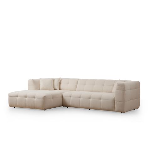 Atelier Del Sofa Cady 3 Seater Left - Bež Bež Ugaona Sofa slika 5