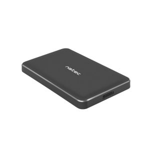 Natec NKZ-1430 OYSTER PRO, HDD/SSD External Enclosure 2.5",  SATA III, USB3.0, Aluminium, Black