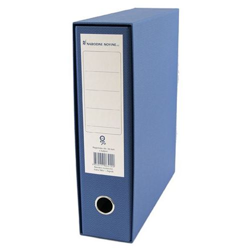 Registrator s kutijom A4, 8 cm, Nano, plavi slika 2