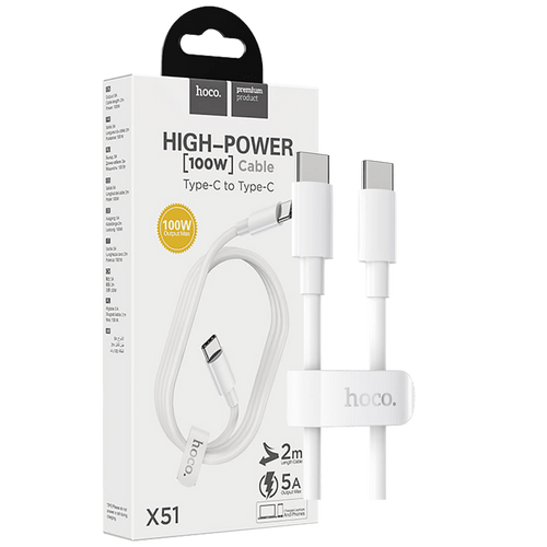 hoco. USB kabel type C, PD brzo punjenje, 5 A max.,  2.0 met. - X51 High-power slika 1