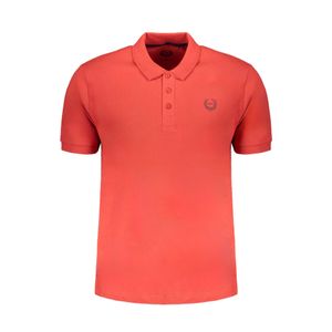 GIAN MARCO VENTURI MEN'S RED SHORT SLEEVED POLO SHIRT