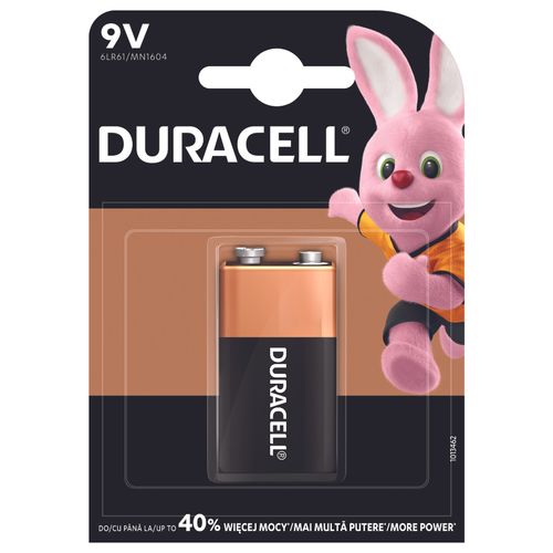 Duracell baterija alkalna 9V 6LR61 Basic slika 1