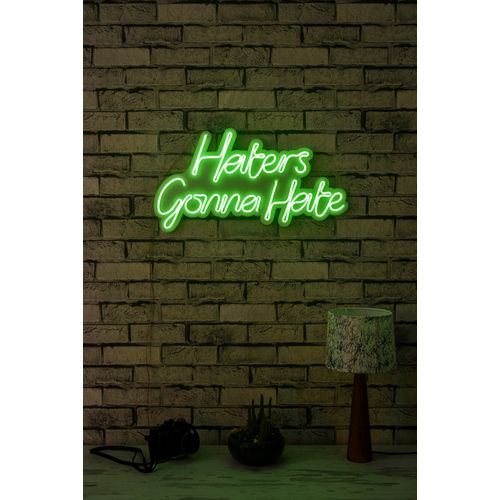 Wallity Ukrasna plastična LED rasvjeta, Haters Gonna Hate - Green slika 2