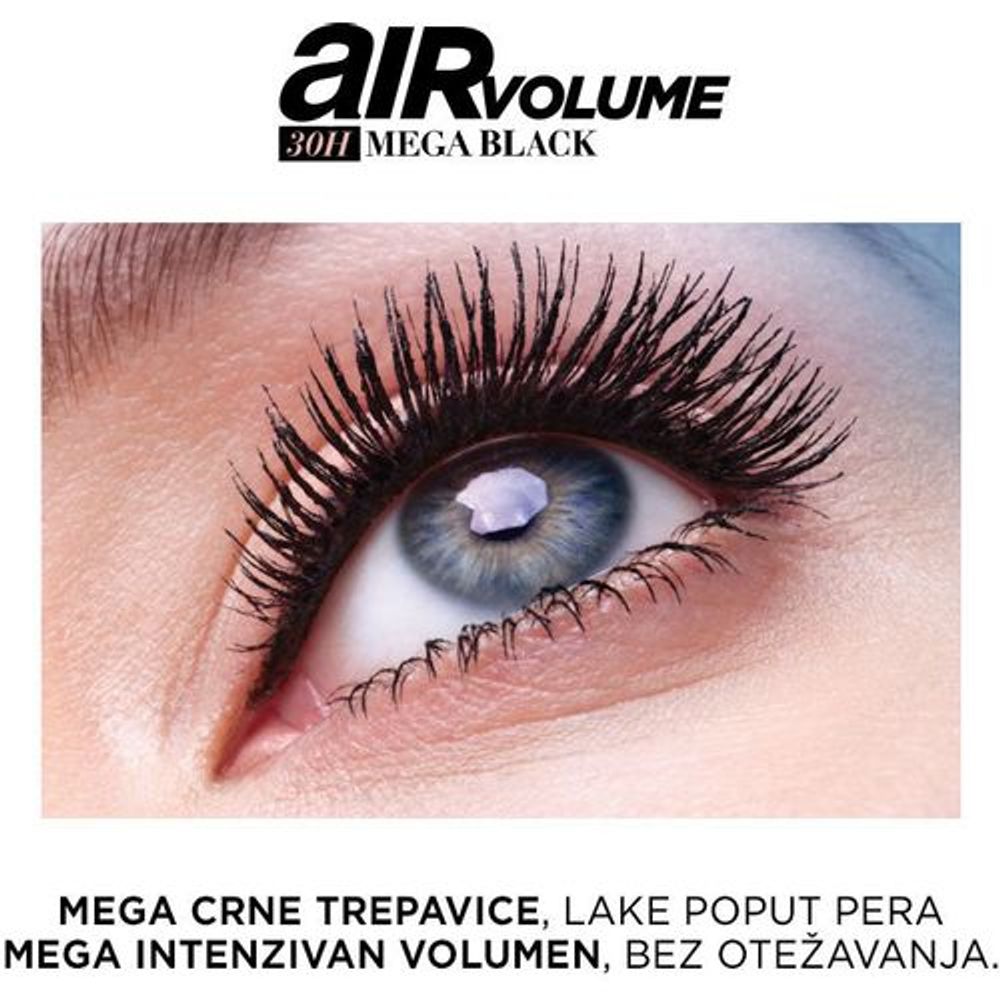 L'Oréal Paris air Volume 30h Maskara za oči Mega Black 9,4ml slika 5
