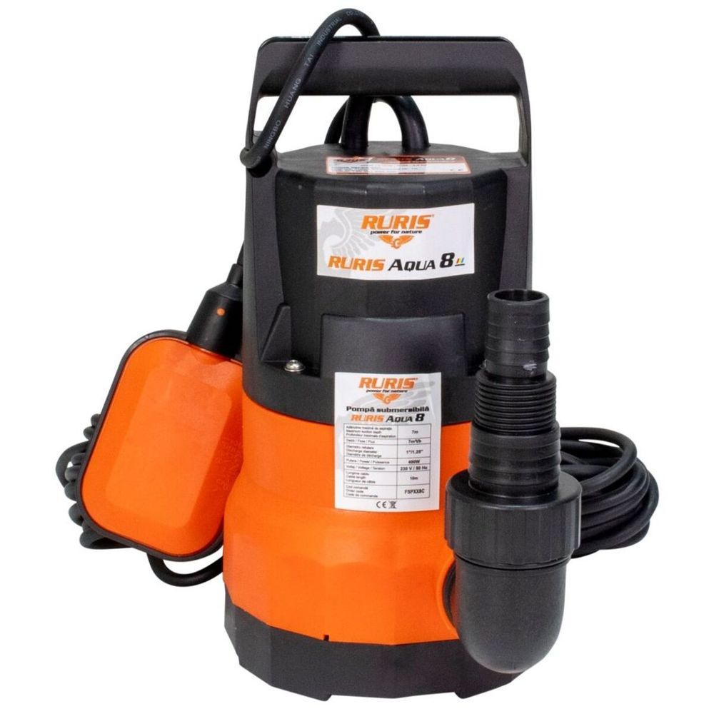Potopna pumpa za čistu vodu RURIS Aqua 8 400W slika 1