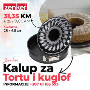 Zenker Pure Kalup za tortu i kuglof 28x6.5 cm