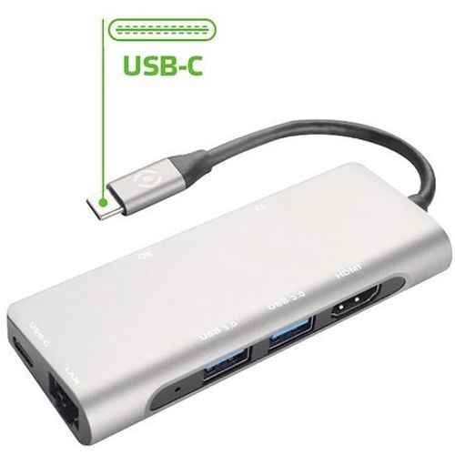 CELLY Multi USB-C adapter PROHUBPLUSDS slika 1