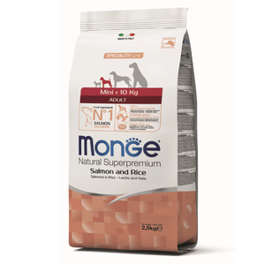 Monge Natural Superpremium Dog Mini Adult Monoprotein Salmon With Rice 800 g
