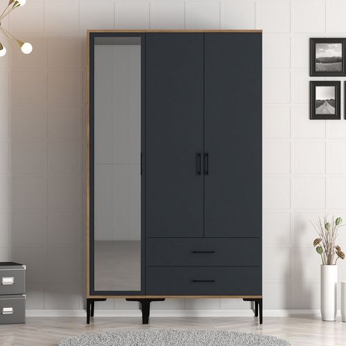 Kumsal RT - Walnut, Anthracite Walnut
Anthracite Wardrobe slika 1