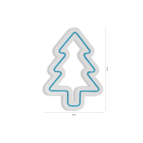 Wallity Ukrasna plastična LED rasvjeta, Christmas Pine - Blue slika 18