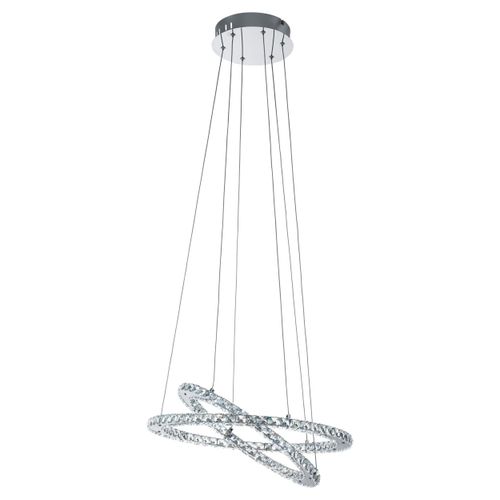 Eglo varrazo visilica/2, led, 29,6w, prom 550, krom/kristal  slika 1