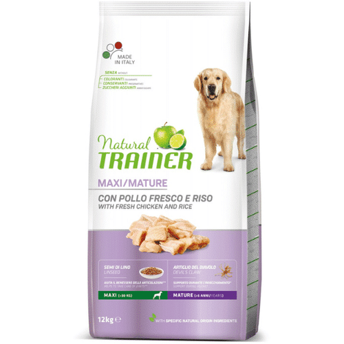 Trainer Natural Dog Maxi Mature Sveža Piletina 12 kg slika 1