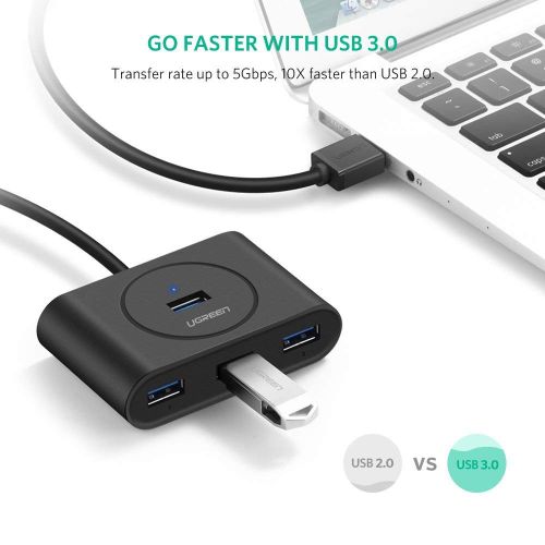 Ugreen USB 3.0 hub s 4 porta, crni, 0.5m - u kutiji slika 4