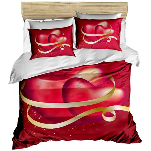 152 Red
White
Gold Double Quilt Cover Set slika 1