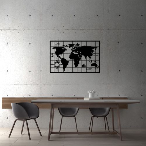 Wallity Metalna zidna dekoracija, World Map 7 slika 3