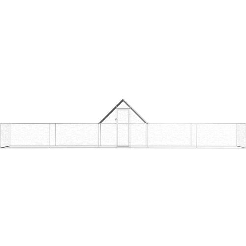 Kokošinjac od pocinčanog čelika 10 x 2 x 2 m slika 2