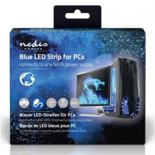 GCLD05BU LED traka, SATA konektor, plava, 50cm slika 2