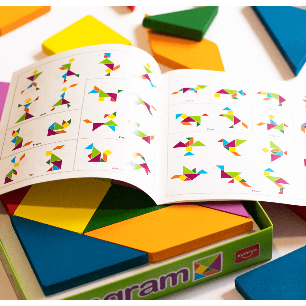 Kumaro Tangram Drvena didaktička slagalica slika 5