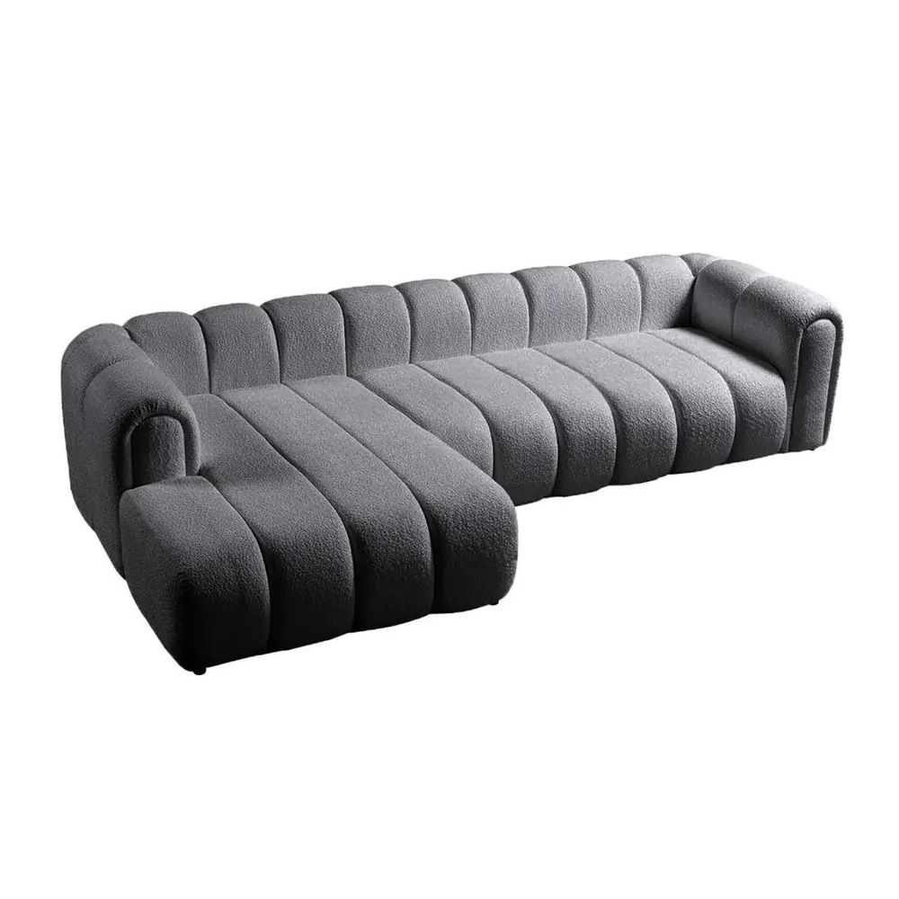 Ugaona Sofa N-Line lijevi - tamno siva slika 5